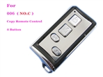4 Button 006 Metal Square Head Copy Remote Control (ModelC)