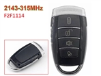 2143 Blue 4 Button 315MHz Face to Face Remote-Fixed Frequency
