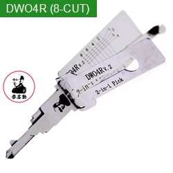 DWO4R (8-CUT) Original LiShi Tools 2 in 1 auto lock pick and decoder For Buick. Chevrolet Open Ignition Lock/Door Lock