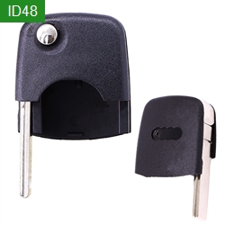 Replacement ID48 Chip Transponder Car key Flip Remote Key Head HU66 for Audi