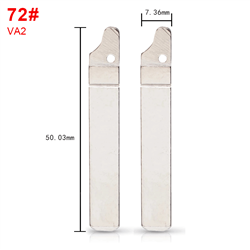 72# VA2 KD-VVDI Xhorse Remote Key Blade For Renault Citroen Triumph Peugeot