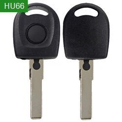 Replacement No Chip Transponder Key Shell Hu66 With a Concave Position for Volkswagen