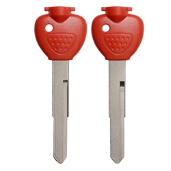Red Color Motorcycle Key shell Uncut Blade for Yamaha