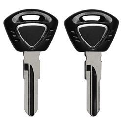 Black Color Motorcycle Key shell Uncut Blade for Triumph
