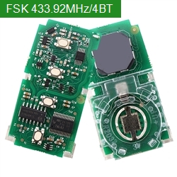 LEX 61E304-0012 FSK 433.92MHz 4 buttons BG1EK 8A Chip smart key PCB for Toyota