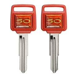 Red Color Motorcycle Key shell Uncut Blade for Honda