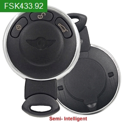 FSK433.92 MHz HITAG 2 ID46/PCF7945A Chip 3 Buttons Semi-Intelligent Remote Key For 2006-2014 Mini Cooper