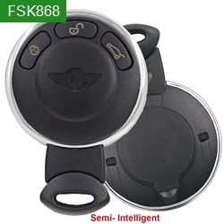 FSK868 MHz HITAG 2 ID46/PCF7945A Chip 3 Buttons Semi-Intelligent Remote Key (Non-Rechargeable) For 2006-2014 Mini Cooper (Non-Rechargeable)