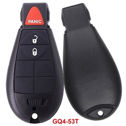 GQ4-53T ASK434MHz HITAG 2 ID46/PCF7961A Chip 2+1 Buttons Car Smart Key Fob For 2013-2020 Dodge RAM