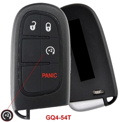 GQ4-54T Keyless Smart Key ASK433.92MHz HITAG 2 ID46/PCF7953A Chip 3+1 Buttons Car Smart Key Fob For Ram