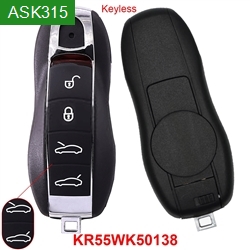 Keyless FCC ID: KR55WK50138 smart Entry Car Key ASK315MHz HITAG PRO ID49/PCF7945P Chip 4 Buttons For Porsche