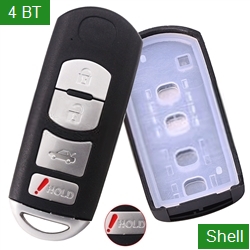 Auto 4 Buttons smart Car Key Fob Shell Case MAZ24R For Mazda