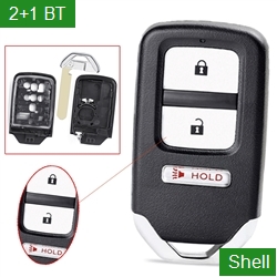 Car 2+1 Buttons HON66 smart Key Shell Case Fob For Honda