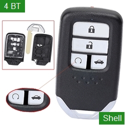 Replacement HON66 smart Remote Car Key Shell Case Fob 4 Buttons For Honda
