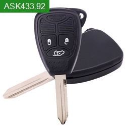 FCC ID: OHT Remote Car Key ASK433.92MHz PCF7961A Chip 3 Buttons For Chrysler(No.2)