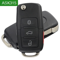 ASK315MHz 3+1 Buttons Flip Folding Remote Car Key For Nissan NSN14 Blade