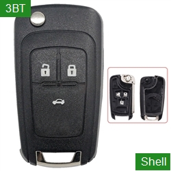 HU100 Blade Remote Car Key Shell 3 Buttons For Buick/Chevrolet/Opel