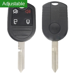 FCC ID:OUC6000022 & CWTWB1U793 4D63 Chip Adjustable ASK315/433.92MHz 3+1 Buttons Car Remote Control Key For Ford FO38R Blade