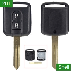 NSN14 Blade Remote Car Key Shell 2 Buttons For Nissan D22
