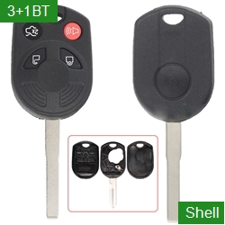HU101 Blade Remote Car Key Shell 3+1 Buttons For Ford