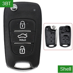 HY22 Blade 3 Buttons With HOLD Flip Car Key Remote Shell For Hyundai