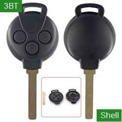 VA2 Blade Remote Car Key Shell 3 Buttons Without Logo For SMART