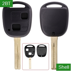 TOY48 Blade Remote Car Key Shell 2 Buttons Without Logo Easy to Cut Copper-Nickel Alloy For Toyota (Short)