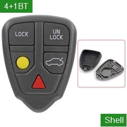 Blank Auto Remote Key Shell 4+1 Buttons For Volvo
