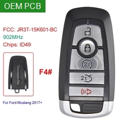 Keyless FCC ID: JR3T-15K601-BC Smart Entry Car Key 902MHz ID49 Chip 4+1 Buttons For Ford Raptor (F4#)