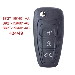 Keyless Smart Key 434MHz ID49 Chip 3 Buttons Car Smart Key Fob For Ford Transit / Transit Custom