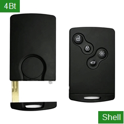 AF-12305 smart key shell 4BT for Renault (External milling,without word)