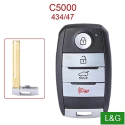 PN: 95440-C5000 Remote Car Key 434MHz ID47 Chip 3+1 Buttons For KIA Sorento 2015-2019