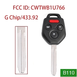 CWTWB1U766 Remote Car Key ASK 433.92MHz 3+1 Buttons G Chip For Subaru Forester Impreza WRX XV Crosstrek STI 2012-2019