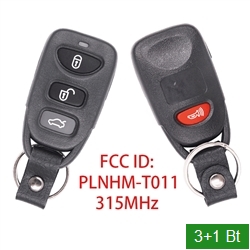 Smart Remote Key PLNHM-T011 3+1 Buttons 315MHz Car Key Fob For KIA Rondo Sorento 2007-2010