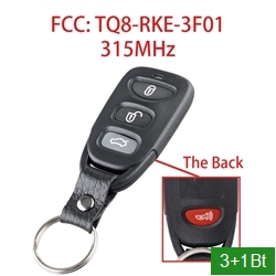 Auto Remote Key Fob TQ8-RKE-3F01 3+1 Buttons 315MHz Car Remote Key For Hyundai Accent 2012-2014