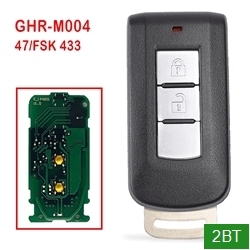 2BT GHR-M003/M004 Smart Car Key FSK433MHz ID47 HITAG3 Chip for 2014 -2019 Sport L200 Dodge Attitude Mitsubishi Pajero