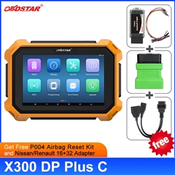 OBDSTAR X300 DP Plus Full Configuration C Package Free Get P004 Kit and Nissan/Renault 16+32 Adapter