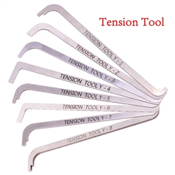8pcs Lock Pick Set Tension Handle Locking Aid Locksmith Tool