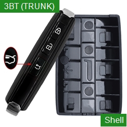 Auto 3 Buttons (TRUNK) Smart Car Key Fob Shell Case MAZ24R Has Concave For Mazda
