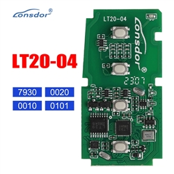 2023 Lonsdor/K518 LT20-04 8A+4D Universal Smart Remote PCB 40 / 80 Bit & 8A for Toyota / Lexus 4 Buttons 433 / 315 MHz for K518/ KH100+ Series