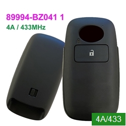 89994-BZ041 1 4A Chip 433MHz PH434400-0290 AT2 Electrical Key Computer S/A 2 Buttons Smart Remote Key for Toyota RaizeRocky