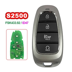 FCC ID:TQ8-FOB-4F26 PN:95440-S2500 FSK433.92MHz ID47 Chip 4 Buttons  Smart Remote Key for Hyundai Santa Fe 2021 - 2023