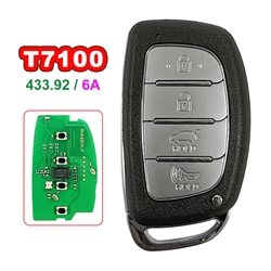 PN:95440-T7100 433.92MHz 6A Chip 4 Buttons Smart Remote Key for Hyundai I20 2021
