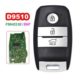 PN:95440-D9510 FSK433.92MHz ID47 Chip 3 Buttons Smart Remote Key for 2019-2020 Sportage