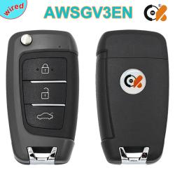 CK R2 Wired Series AWSGV3EN Universal Remote Key 3 Buttons R2-30