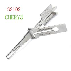 SS102 Locksmith Tools 2 in 1 Auto Pick and Decoder For CHERY3