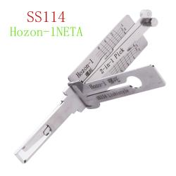 SS114 Hozon-1 Locksmith Tools 2 in 1 Auto Pick and Decoder For NETA