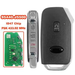 PN:95440-J5500/ID47 Chip/433MHz/5 BT/Smart Card For 2020 Kia