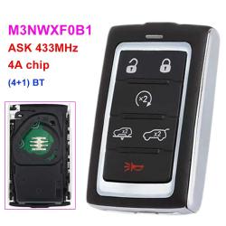 6 BT/M3NWXF0B1/ASK433.92MHz/4A Chip smart key for 2021-2024 Jeep Wagoneer Grand Cherokee ignition key/remote