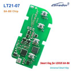 LT21-07 PCB 8A-B6 Chip Lonsdor Smart Key 4 Button For Lexus 314/433MHz
